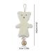Virtcoy Plush Pacifier Clip & Strap - Bear Toy Holder for Babies | Travel-Friendly Beige Baby Accessories - Buy Online on GoSupps.com