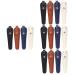 Coheali 16 pc shear set white scissors onion cutter leather sheath fabric scissors Storage bag leather protection leather -holster fish scissors Tool holder protective bag PU child thread 15x4.3cmx4pcs black