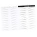 Beavorty 2 Pairs Makeup Stencil Waterproof Sticker Bionic Eyebrow Supplies Makeup Tools Like Real 6d
