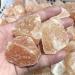Natural raw Quartz Rock Gypsum Orange Selenite Crystal Rough Stone 4pc - Buy Online on GoSupps.com