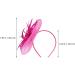 Elegant Rosy Fascinator Hat with Feather & Net | Derby Tea Party Headwear for Women & Girls - Perfect Wedding Accessory - Buy Online on GoSupps.com