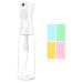 Sandiyago Continuous Water Spray Bottle 300ml Fine Mist Empty Hair Spray Bottle Plastic Water Mist Sprayer for Hairstyling Cleaning Plants Misting Essential Oil White Transparent