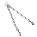 Metal Double Dog Leash Hundeleine Doubleleine for 2 dogs 60 cm double dog high -performance steel chain.
