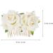 Minkissy Rhinestone Headpiece Rose Flower Bridal Hair Combs Bride Floral Hair Clip Combs Rose Hair Side Combs Wedding Festival Floral Headpiece Party Headdress for Women (White) Wedding D cor - Buy Online on GoSupps.com