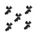 cdar Nail Ornament Vivid DIY Design Gloss Nail Art Decorations Glitter Bow Drill for Female Black