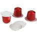 Lot de 100 capsules jetables en aluminium pour caf avec film d' tanch it autocollant dosettes r utilisables portion unique Bleu Ciel - Buy Online on GoSupps.com