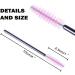 50 Pieces Disposable Eyelash Brushes Mascara Wands Eyelash Eyebrow Applicator Cosmetic Makeup Brush Tool Kits (Black/Pink) black / pink - Buy Online on GoSupps.com