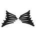 Buy Anself 12pcs Combi-Clip Hair Clips - Black Plastic Sectioning Clamps for Perfect Hairstyling | International Shipping Available - Buy Online on GoSupps.com