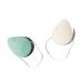 FReed Blue 100% All Natural Organic Teardrop Konjac Facial Sponges for Deep Gentle Cleansing and Exfoliation 2 Pack Assorted Colors