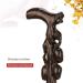 Wooden Walking Stick Solid Cane Wooden Crutch Non- Slip Hand- Carved Solid Wood Cane for Elderly Walking and Outdoor Travel - Buy Online on GoSupps.com