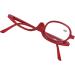 Fashionable +2.50 Makeup Reading Glasses - Rotatable High-Folding Magnification Lenses for Women - Buy Online on GoSupps.com