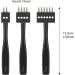 DIUDUS Black Leather Prong Punch Tool - 2/4/6 Prong 5mm Lacing Stitching Punch - Buy Online on GoSupps.com