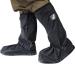 Unisex Rain Gear: Waterproof Non-Slip Rain Boot Shoe Covers/Overshoes with Reflector&Zipper- Black, Reusable Foldable Insulation for Hunting Cycling Snow&Rainy Days Cleaning Car Large