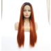 Buy Bghjue n Orange Long Straight Synthetic Wig for Women - Heat Resistant Left Side Parting High Density Replacement Hair - Buy Online on GoSupps.com