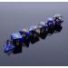 CREEBUY Dark Blue Mix Black Nebula DND Dice Set - 7Pcs Polyhedral Dice for D&D RPG with Dice Bag - Buy Online on GoSupps.com