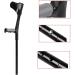 Ergonomic Forearm Crutches Aluminum Crutches for Adults Ight Non-Slip Crutches for Walking Support After Injury Or Surgery 10 Stops Adjustable Handicapped Decorate Warm Life (Black) Bathing in Grey - Buy Online on GoSupps.com