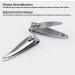 Nail Clippers Set of 3 Silver Stainless Steel Blades for Men Women Professional - Buy Online on GoSupps.com