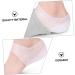 NOLITOY Heel Cover Protection Pads - 2 Sets White Man's Sebs Sole of Foot - International Shipping Available - Buy Online on GoSupps.com