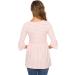 Love2Mi Women Maternity Blouse - Striped Maternity Shirt 3/4 Bell-Sleeve - S Pink Stripe - Buy Online on GoSupps.com