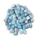 Natural Crystal Stone Blue Aquamarine Protolith Tumbled Stone Reiki Crystal Home Decor Garden Flower Decorative - (Size: 50g)