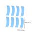 FRCOLOR 40 Pcs Lace Front Wig Tape - Invisible & Strong Hold Lace Hair Block Film for Weave & Lace Wigs - Buy Online on GoSupps.com