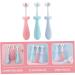 Minkissy 3-Pack Children's Toothbrush Set - Soft Bristle Baby Toothbrushes for Toddlers with TPE Fur Decor - Buy Online on GoSupps.com