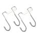 Alipis 2pcs Hook up Wreath Hanger Towel Rack Coat Hangers Clothes Hanging Hook Glass Door Coat Hook