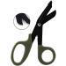7-Inch Stainless Steel Nurse Scissors | Army Green First Aid Scissors for Cutting Nylon & Ropes | Durable 18.3 x 9.2 cm Association Scissors - Buy Online on GoSupps.com