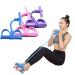 Multifunction Resistance Training 4 Tube Pedal Resistance Band Sit-up Pull Rope Fitness Pedal Exerciser Tension Rope Sport Trainer Equipment for Legs Fitness Arm Leg Slimming Training blue