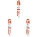 Elmex toothbrush caries protection interx medium 1 piece-X-bristles for particularly thorough tooth cleaning-with short head for difficult to reach molars (pack with 3) 1 piece (3 pack)