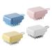 Collbath 4 pieces massage shampoo brush silicone base brush shower shampoo brush for the scalp hair tanning brush scalp massage Brush W scher Wimpernhampoo hair shampoo brush