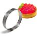 ABOOFAN 1pc Nonstick Circle Cake Perforated Round Bking Mold Stainless Steel Cake Mold Cookie Baking Dessert Ring Tool Mini Cake Fruitcake Cookies Cake Ring Food Non Stick Silver 10*10CM - Buy Online on GoSupps.com