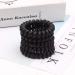 Spiral Hair Ties Black - 10 Pcs Matte Phone Cord Hair Coils for Women - Traceless Elastic Coil Hair Ties - Waterproof & No Crease - Buy Online on GoSupps.com