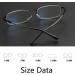 Dibako Anti-Blue Light Reading Glasses - Unisex Ultra-Light Rectangular Readers for Men & Women (+2.00 Size Black) - Buy Online on GoSupps.com