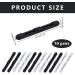 Bekecidi 10 Pairs Soft Silicone Glasses Tipping Sleeves - Non-Slip Ear Handles for Comfortable Reading & Sunglasses (Black White) | International Shipping - Buy Online on GoSupps.com