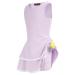 JACK SMITH Youth Girls Tennis Dresses with Shorts Golf Sleeveless Outfit School Sports Dress Pockets Light Purple 6 Years