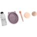 Makeup Brush Cleaner Kit 5 Pieces Textured Multifunctional Residue Removal Purple Makeup Brush Scrubber with Cosmetic Brush for Daily Use - Buy Online on GoSupps.com