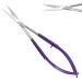 Facial Hair Scissors-Eyebrow Trimmer-Grooming Scissors for Eyebrow Shaping Ear Nose Nostril Hair & Moustache (Purple Straight)