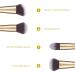 DUcare Duo End Makeup Brushes Set - Foundation, Powder, Contour Tools | Synthetic Cosmetic Brushes 2Pcs D01 - Buy Online on GoSupps.com