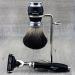 Mens Grooming & Shaving Kit - 4Pc Set with 3 Edge Razor Black Badger Hair Brush Stand & Alum Pencil for Perfect Shave - Buy Online on GoSupps.com