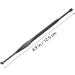 ODEROL Stainless Steel Earwax Pick Set - 6 Pcs Spoon Tool for Safe & Effective Ear Cleaning | Black 12.5X0.5CMx2pcs - Buy Online on GoSupps.com