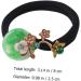 Mikinona 1pc Ancient Style Hair Circle Headband Elastic Decorative Hair Tie Gemstone Hair Tie Hair Styling Tie Bejeweled Headband Flower Hair Tie Girl Green Agate Bun Literature and Art - Buy Online on GoSupps.com