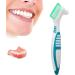 Denture Brush with Multi-Layered Soft Bristles - Effective Plaque & Bacteria Removal - Prevent Dental Calculus - Safe & Nontoxic Dental Cleaner - Buy Online on GoSupps.com