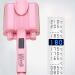 Ceramic Big Wave Hair Curlers - Digital Display 3 Tubes Hair Waver Iron for Quick Styles (Pink) - International Shipping Available - Buy Online on GoSupps.com