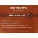 Mr.P Beef Gelatine 100g 250 Bloom Powder - Unflavoured Halal Gluten Free - Gelling Agent for Cooking & Baking - Non-GMO - Resealable Pouch - Buy Online on GoSupps.com
