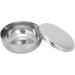 Stainless Steel Shaving Bowl with Lid for Men's Beard Care | Shaving Foam Mug | Soap Dish for Men - Buy Online on GoSupps.com