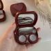 CLOXKS contact lenses etui contact lens container square red love shape contact lens container girl portable beauty student box contact lens care box container contact lens tank