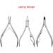 Cuticle Nipper Scissors Stainless Steel Manicure Colorful Dead Skin Remover Pedicure EagleBeak Pliers Powdered Gold - Buy Online on GoSupps.com
