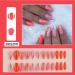 24Pcs Press on Nails Medium French Tips Fake Nails Acrylic Square False Nails Summer Reusable Artificial Nails for Women Girls - Buy Online on GoSupps.com