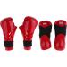 Red Taekwondo Karate Hand & Foot Guard Gear - Sparring Shoes Gloves | Size M - Buy Online on GoSupps.com